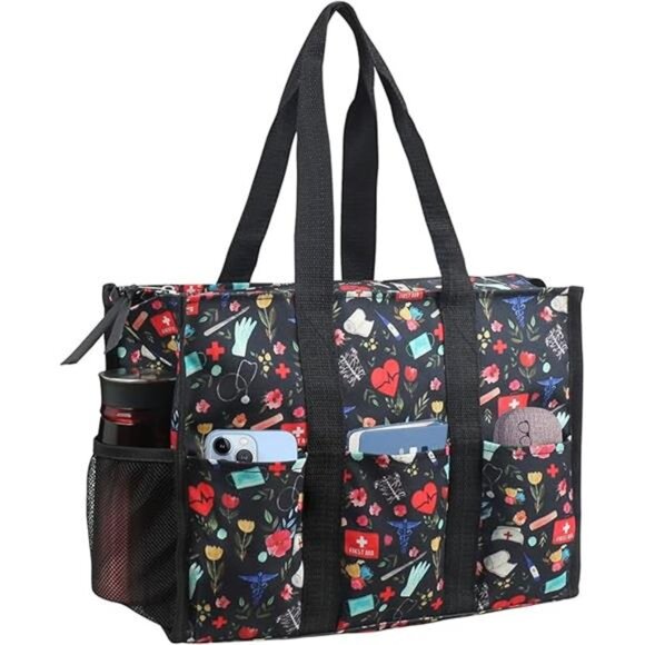 Nurse Bags for Work: Multiple Pockets, Waterproof, Organizing Zip Top - Picture 6 of 6